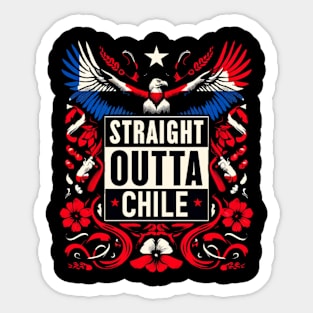 Straight Outta Chile Sticker